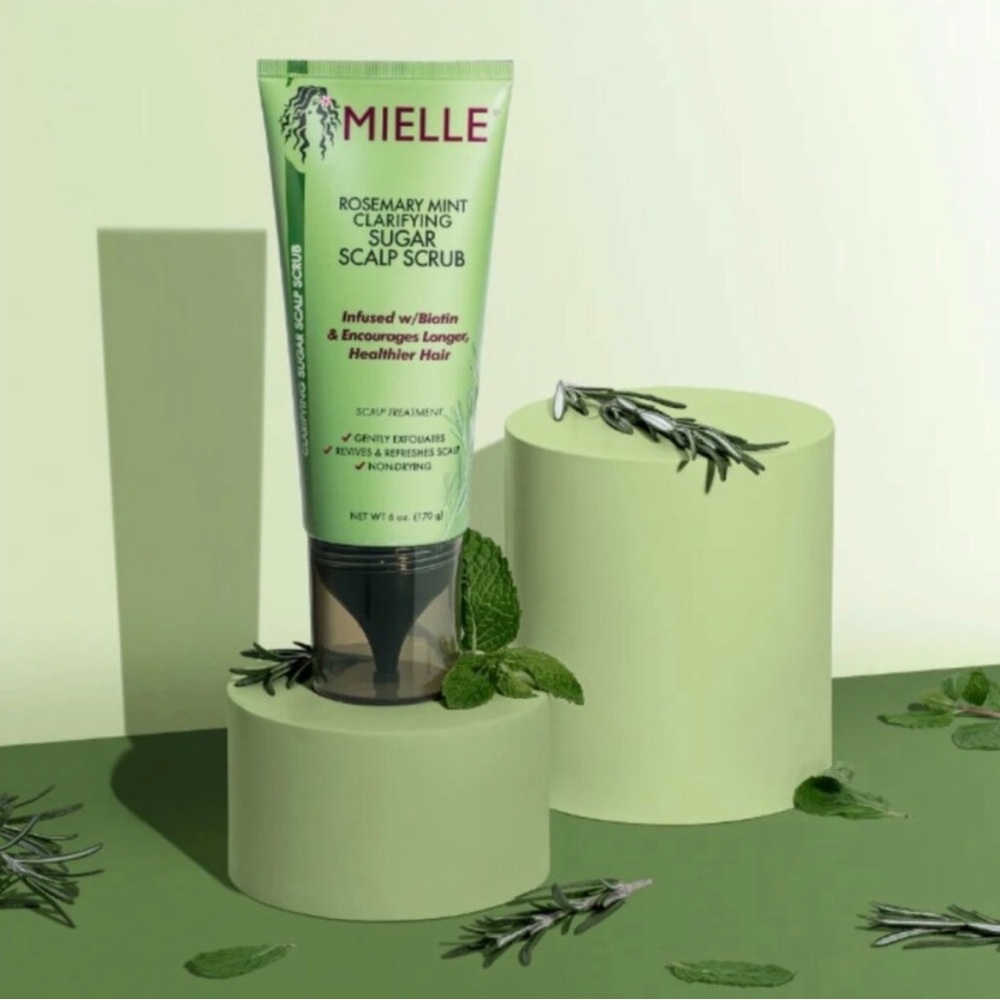 Mielle Rosemary Mint Clarifying Sugar Scalp Scrub NEW Sealed FULL SIZE 6 oz